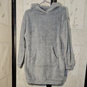 SHEIN Gray Oversized Hoodie with Long Sleeves